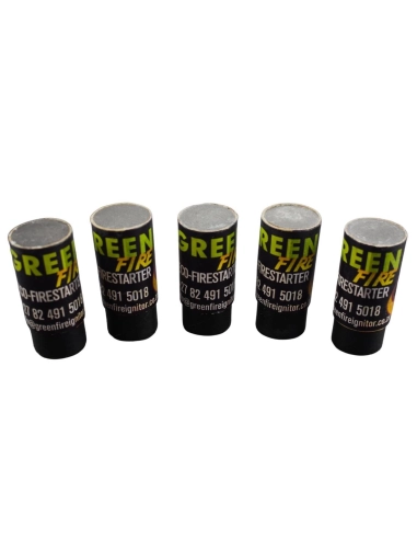 GREEN FIRE - GF01 - Pastilles allume-feu écologiques - lot de 5 x 3 pastilles