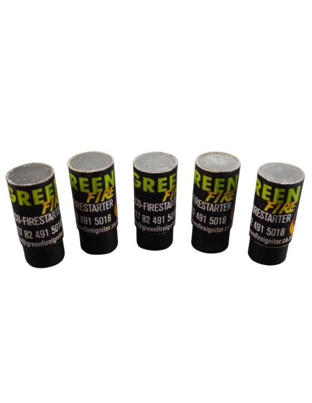 GREEN FIRE - GF01 - Pastilles allume-feu écologiques - lot de 5 x 3 pastilles