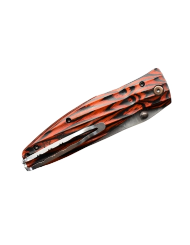 Mcusta Sengoku MC-183D Damas Pakka Wood rouge