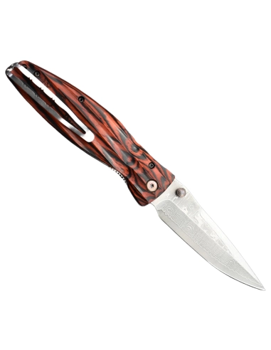 Mcusta Sengoku MC-183D Damas Pakka Wood rouge