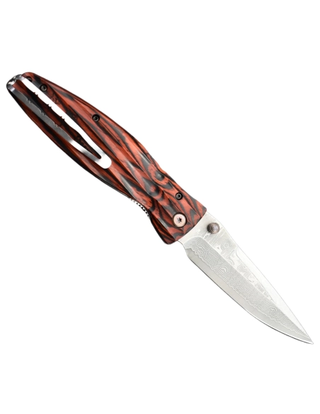 Mcusta Sengoku MC-183D Damas Pakka Wood rouge