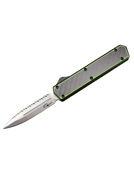 Golgoth G11BS2 Vert Couteau automatique avec serrations