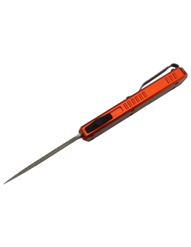 Golgoth G11BS5 Orange. Couteau automatique avec serrations