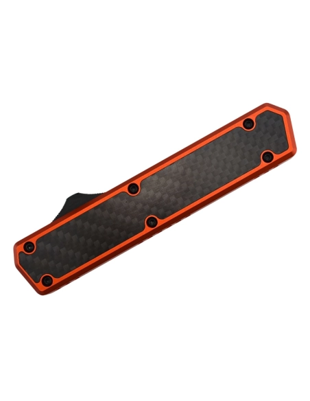 Golgoth G11BS5 Orange. Couteau automatique avec serrations