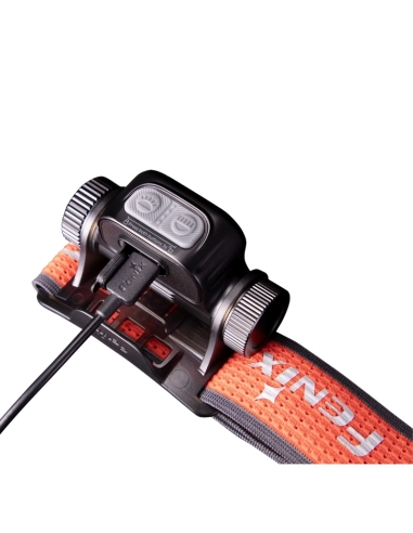 FENIX - HM65RT V2.0 DARK PURPLE - Lampe Frontale Rechargeable - 1600 LUMENS
