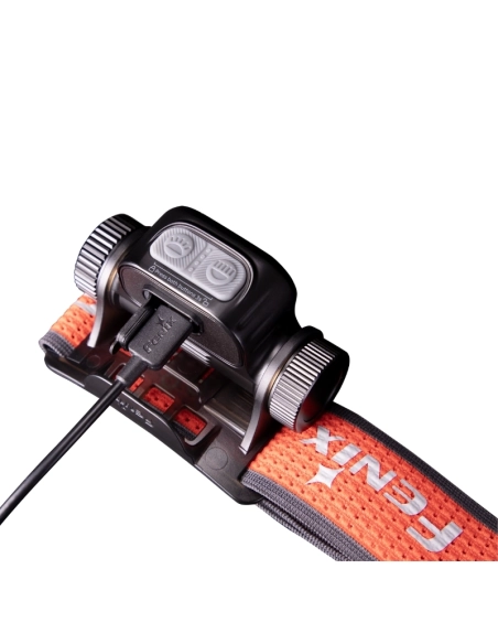 FENIX - HM65RT V2.0 DARK PURPLE - Lampe Frontale Rechargeable - 1600 LUMENS