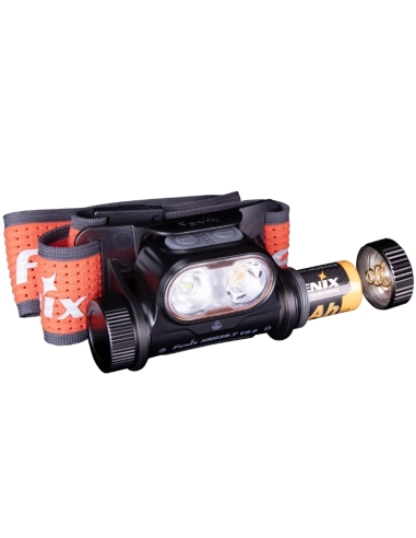 FENIX - HM65RT V2.0 DARK PURPLE - Lampe Frontale Rechargeable - 1600 LUMENS