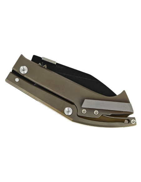 MAXKNIVES X TORPEN - MKH02B - Warthog - Titane anodisé