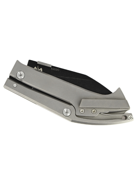 MAXKNIVES X TORPEN - MKH02S - Warthog - Titane clair