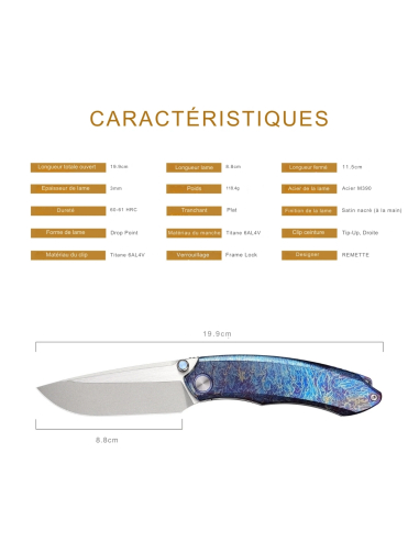 REMETTE KNIVES - WD108-B - Wild Species