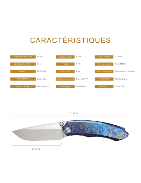 REMETTE KNIVES - WD108-B - Wild Species