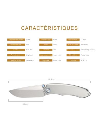 REMETTE KNIVES - WD108-G - Wild Species