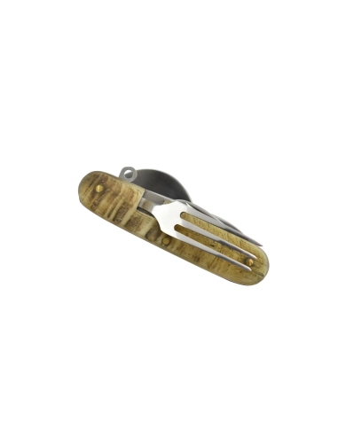 Max Knives P04 BE - Couverts pique-nique - Manche corne de bélier