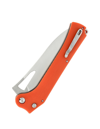 TACRAY KNIVES - TR-FK02 ORANGE - Couteau de cuisine pliant lame VG10 manche G10
