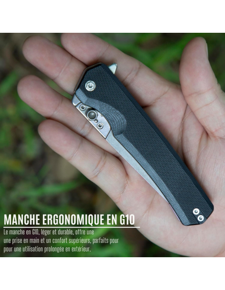 TACRAY KNIVES - TRT02N - NOIR