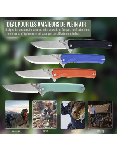 TACRAY KNIVES - TRT02N - NOIR