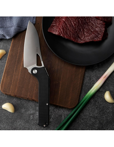 TACRAY KNIVES - TRFK01N - Couteau de cuisine pliant lame VG10 manche G10 Noir