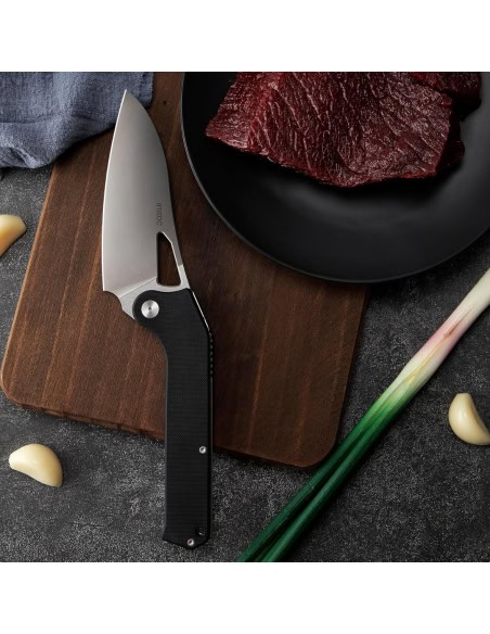 TACRAY KNIVES - TRFK01N - Couteau de cuisine pliant lame VG10 manche G10 Noir