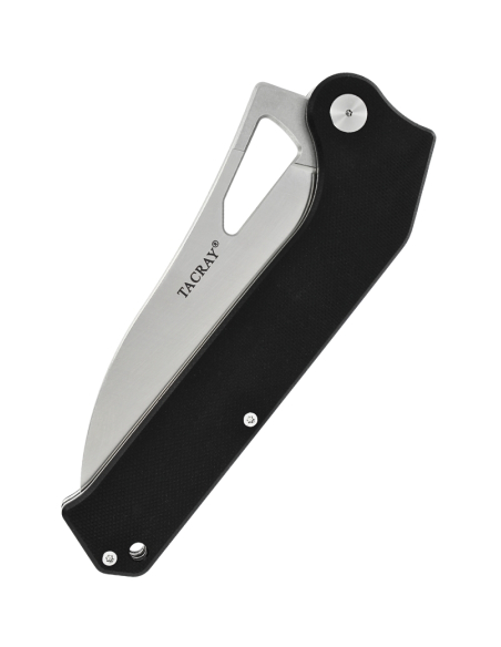 TACRAY KNIVES - TRFK01N - Couteau de cuisine pliant lame VG10 manche G10 Noir