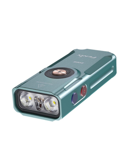 FENIX - E06RT - Turquoise - Lampe de poche porte-clés 3 en 1 - 700 LUMENS