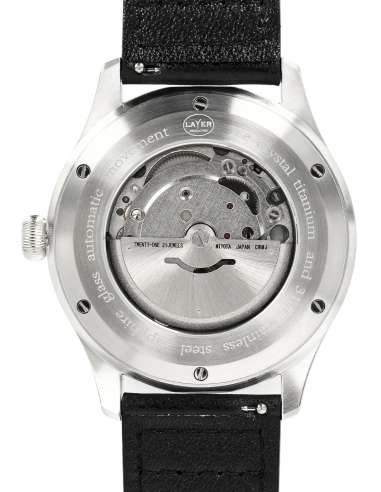 LAYER Production - LWPCT - Montre automatique Titane cristallisé
