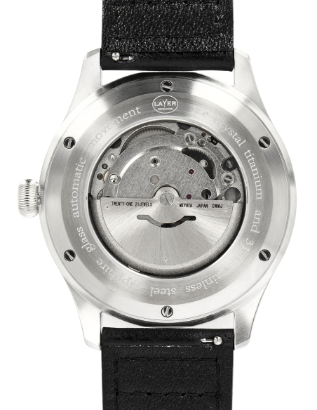 LAYER Production - LWPCT - Montre automatique Titane cristallisé