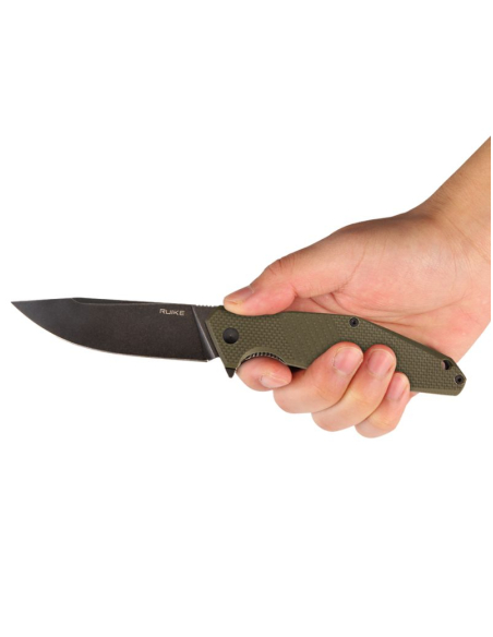 RUIKE - D191G - Couteau pliant lame acier 8Cr13MoV manche G10