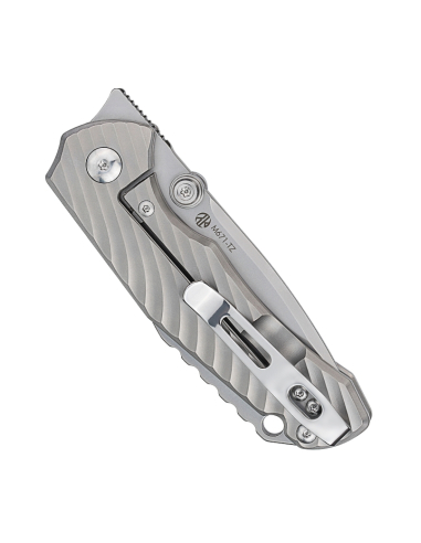 Ruike M671-TZ Couteau lame acier 154CM manche titane TC4