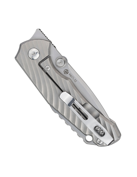 Ruike M671-TZ Couteau lame acier 154CM manche titane TC4