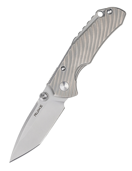Ruike M671-TZ Couteau lame acier 154CM manche titane TC4
