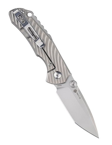 Ruike M671-TZ Couteau lame acier 154CM manche titane TC4