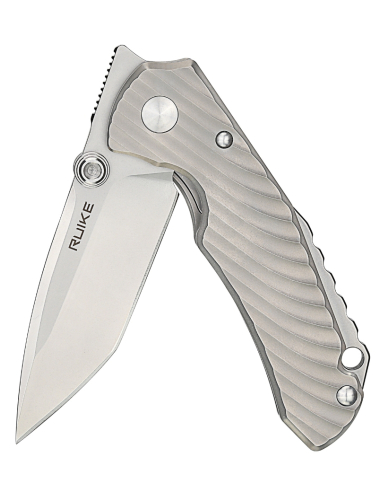 Ruike M671-TZ Couteau lame acier 154CM manche titane TC4