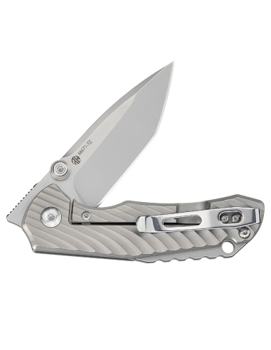 Ruike M671-TZ Couteau lame acier 154CM manche titane TC4