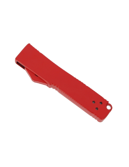 MKO30 Petit couteau OTF automatique aluminium anodisé rouge