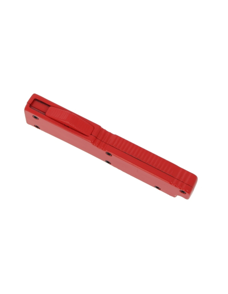 MKO30 Petit couteau OTF automatique aluminium anodisé rouge
