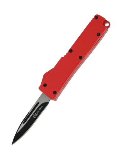 MKO30 Petit couteau OTF automatique aluminium anodisé rouge