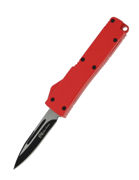 MKO30 Petit couteau OTF automatique aluminium anodisé rouge