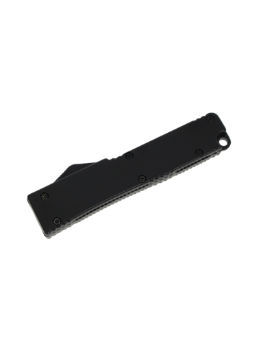 MKO30 Petit couteau OTF automatique aluminium anodisé noir