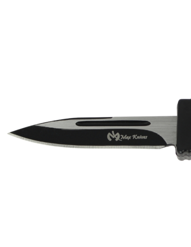 MKO30 Petit couteau OTF automatique aluminium anodisé noir