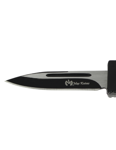 MKO30 Petit couteau OTF automatique aluminium anodisé noir