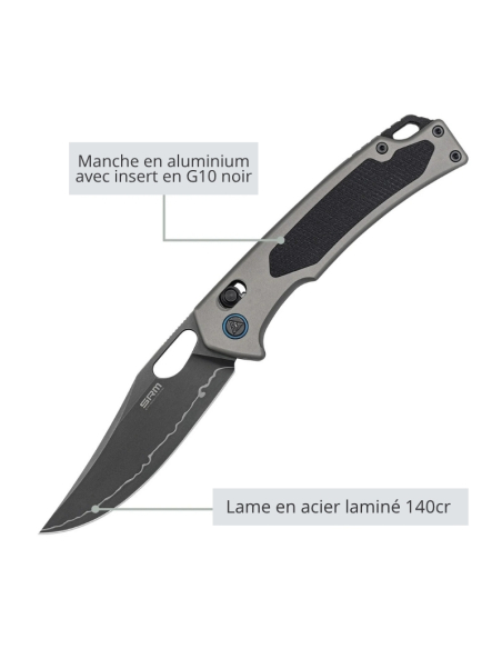 SRM - 9203-AK2 - Couteau de chasse pliant