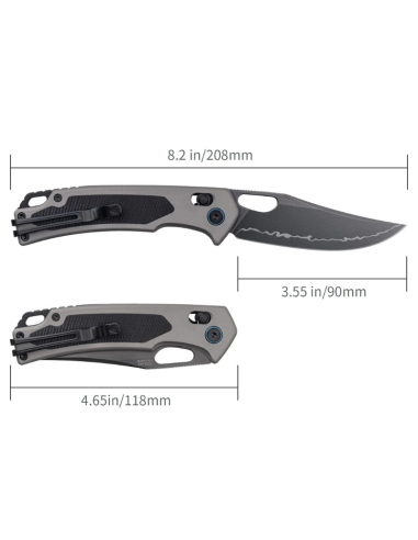 SRM - 9203-AK2 - Couteau de chasse pliant
