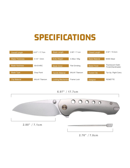 REMETTE KNIVES - RTBEE-T
