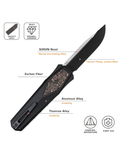 REMETTE KNIVES - ZL103D13 - RT-SWORDFISH - Couteau OTF