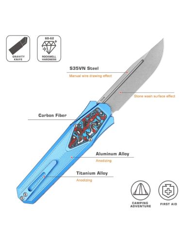REMETTE KNIVES - ZL103D6 - RT-SWORDFISH - Couteau OTF