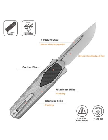 REMETTE KNIVES - ZL103C1 - RT-SWORDFISH - Couteau OTF