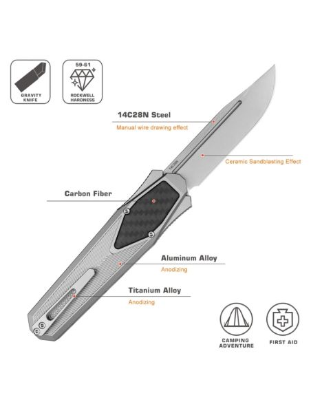 REMETTE KNIVES - ZL103C1 - RT-SWORDFISH - Couteau OTF