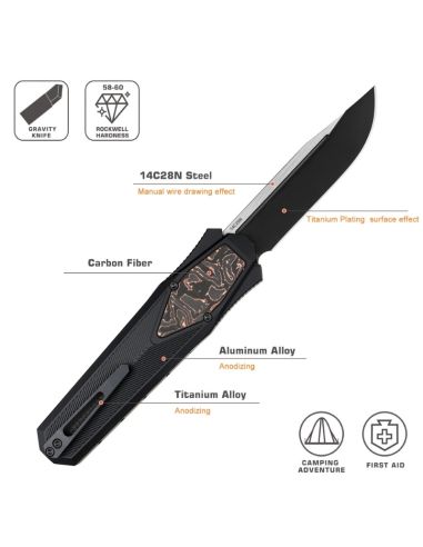 REMETTE KNIVES - ZL103C7 - RT-SWORDFISH - Couteau OTF