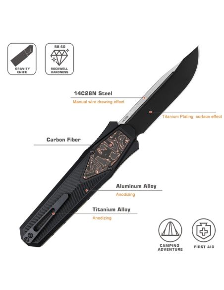 REMETTE KNIVES - ZL103C7 - RT-SWORDFISH - Couteau OTF
