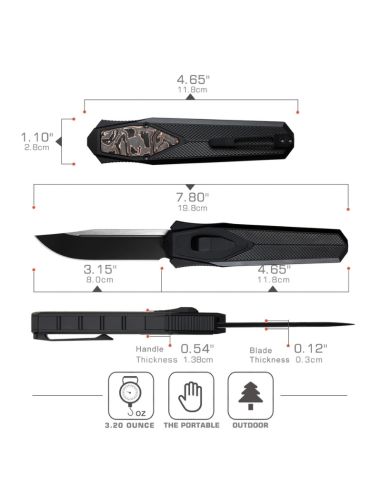 REMETTE KNIVES - ZL103C7 - RT-SWORDFISH - Couteau OTF